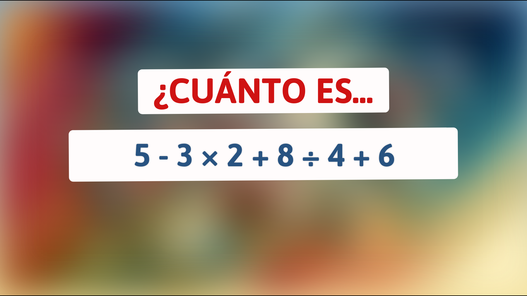 \"Solo un genio puede resolver este rompecabezas matemático engañoso en segundos: ¿Eres tú uno de ellos?\""