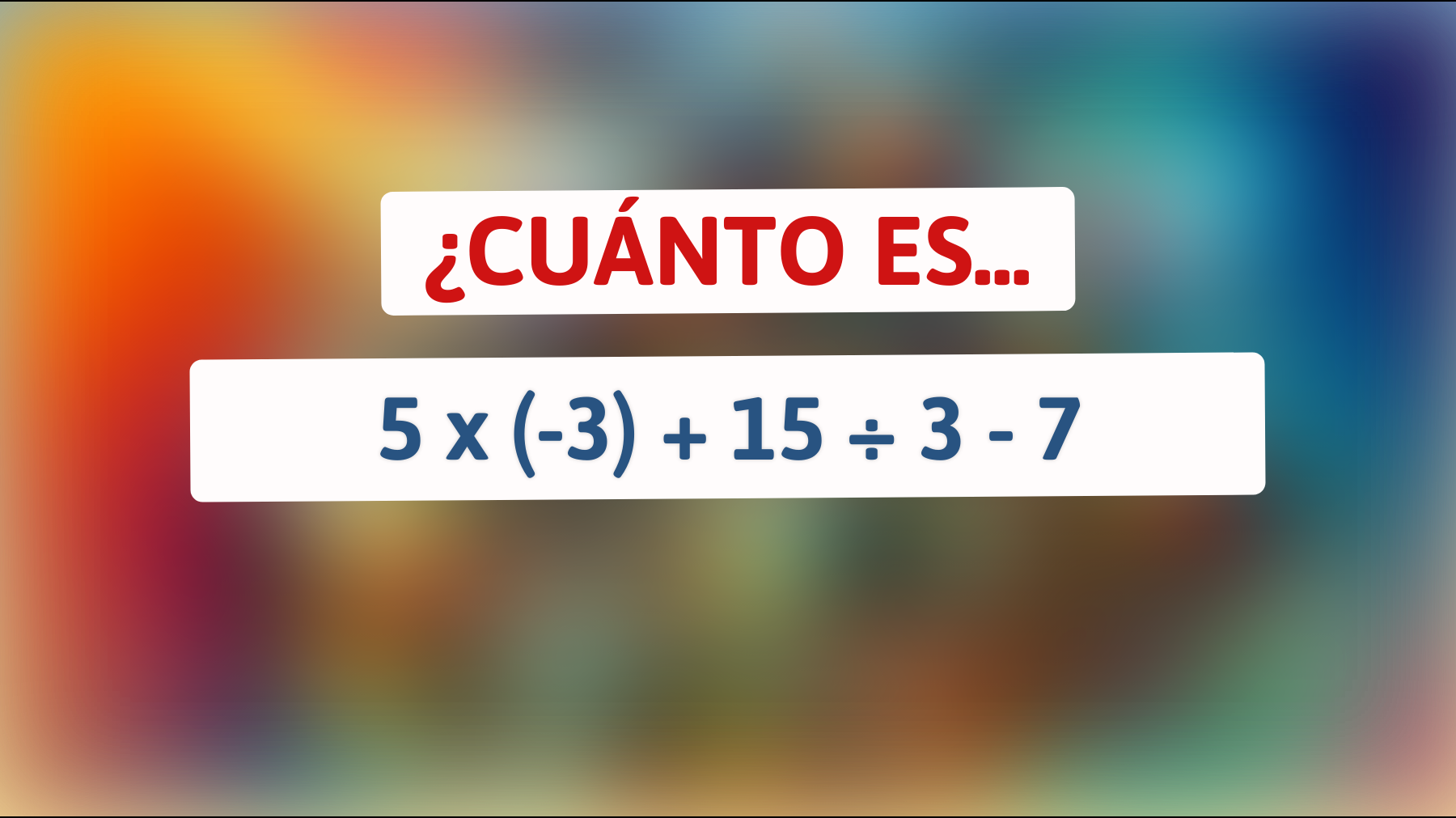¡Descubre si perteneces al 1% de mentes brillantes capaces de resolver este desafiante acertijo matemático en solo segundos!"